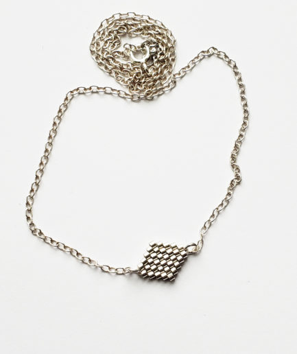 MDW Sterling Silver Beaded Necklace